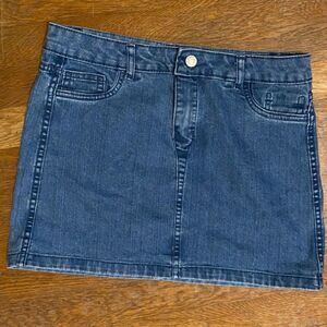 Route 66 Reversible Denim Mini Jean/Floral Skirt Girls Size 16